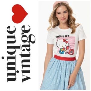 Hello Kitty x Unique Vintage On the Phone Tee